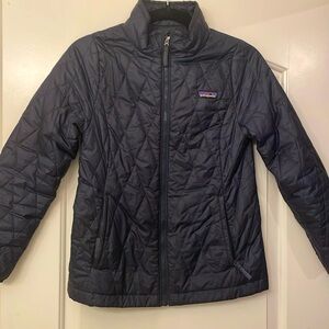 Kids navy blue Patagonia puffer (size 12 or L)